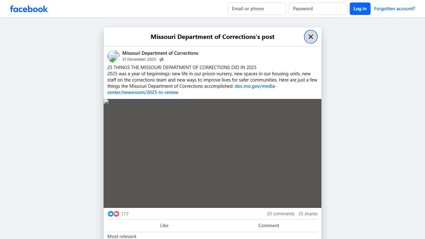 25 THINGS THE... - Missouri Department of Corrections Facebook